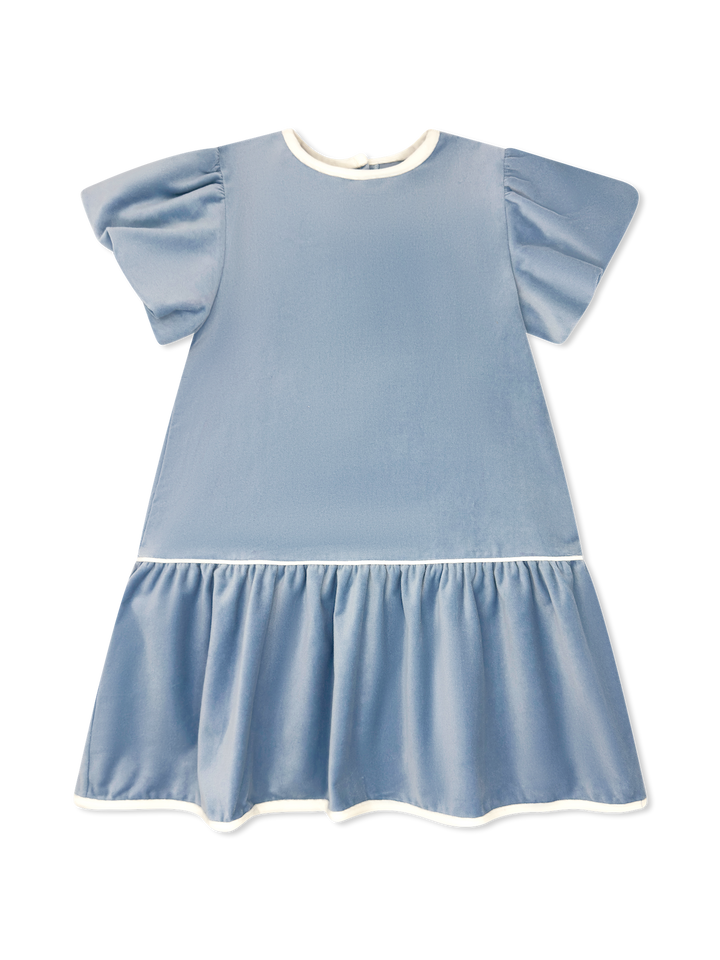 Harper Dress | Beaufort Blue Velvet - PRE-SALE
