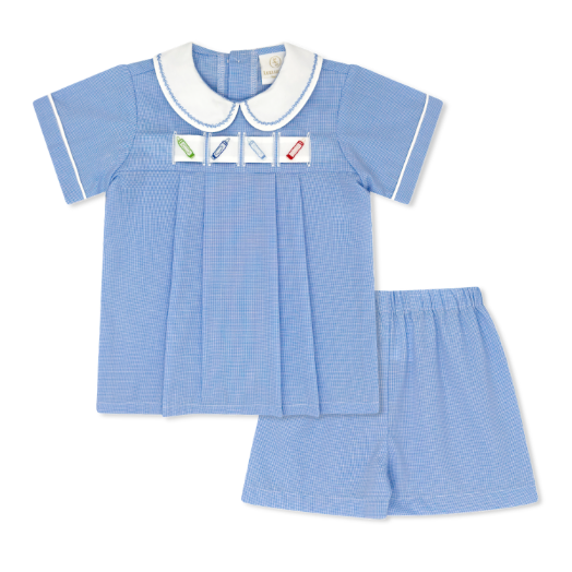 Noah Ribbon Set | River Royal Mini Gingham - PRE-SALE