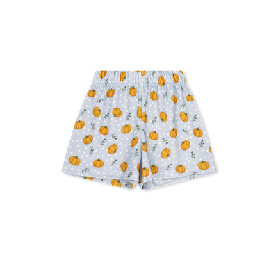 Shorts with pumpkin pattern