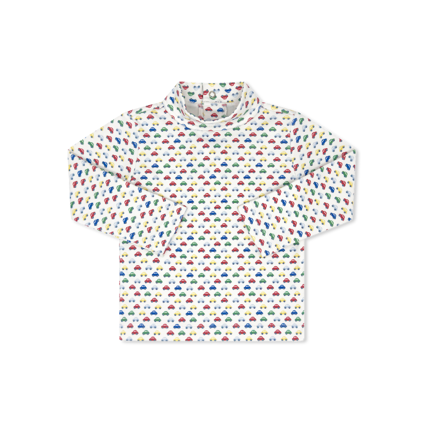 turtleneck with colorful cars