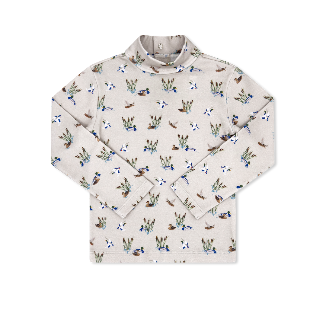 Mallard Duck printed turtleneck
