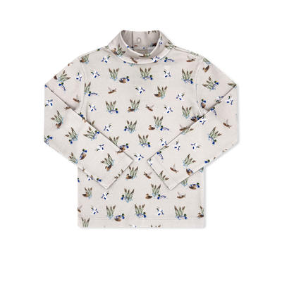 Mallard Duck printed turtleneck