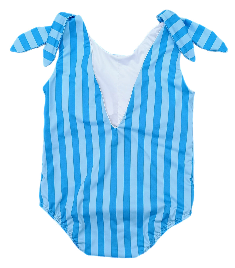 BE elizabeth Striped Swimsuit | Blue on Blue