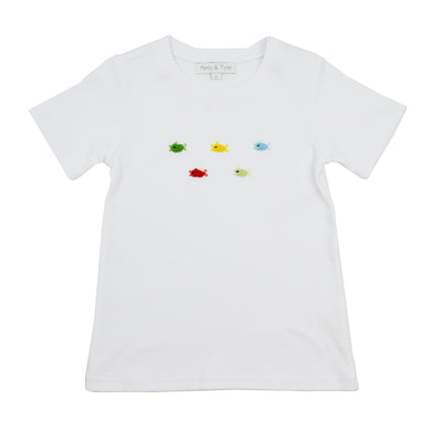 Percy & Tyne Embroidered Shirt | Fish