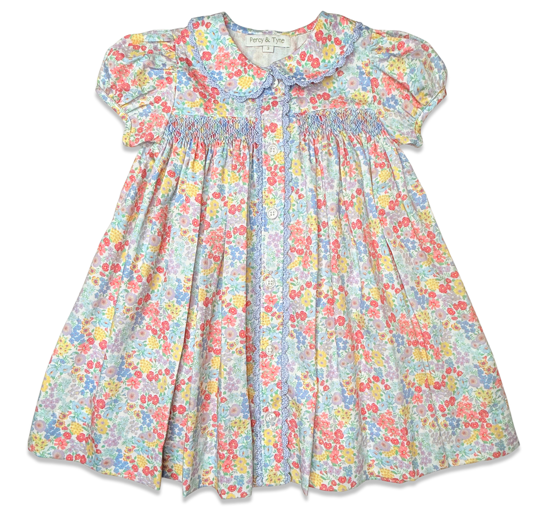 Floral dress on a white background