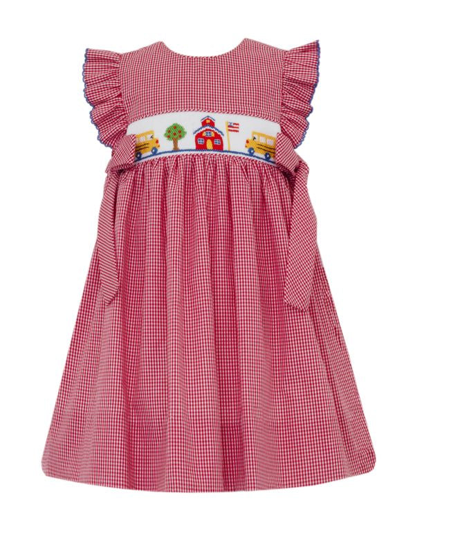 Petit Bebe Smocked School Dress