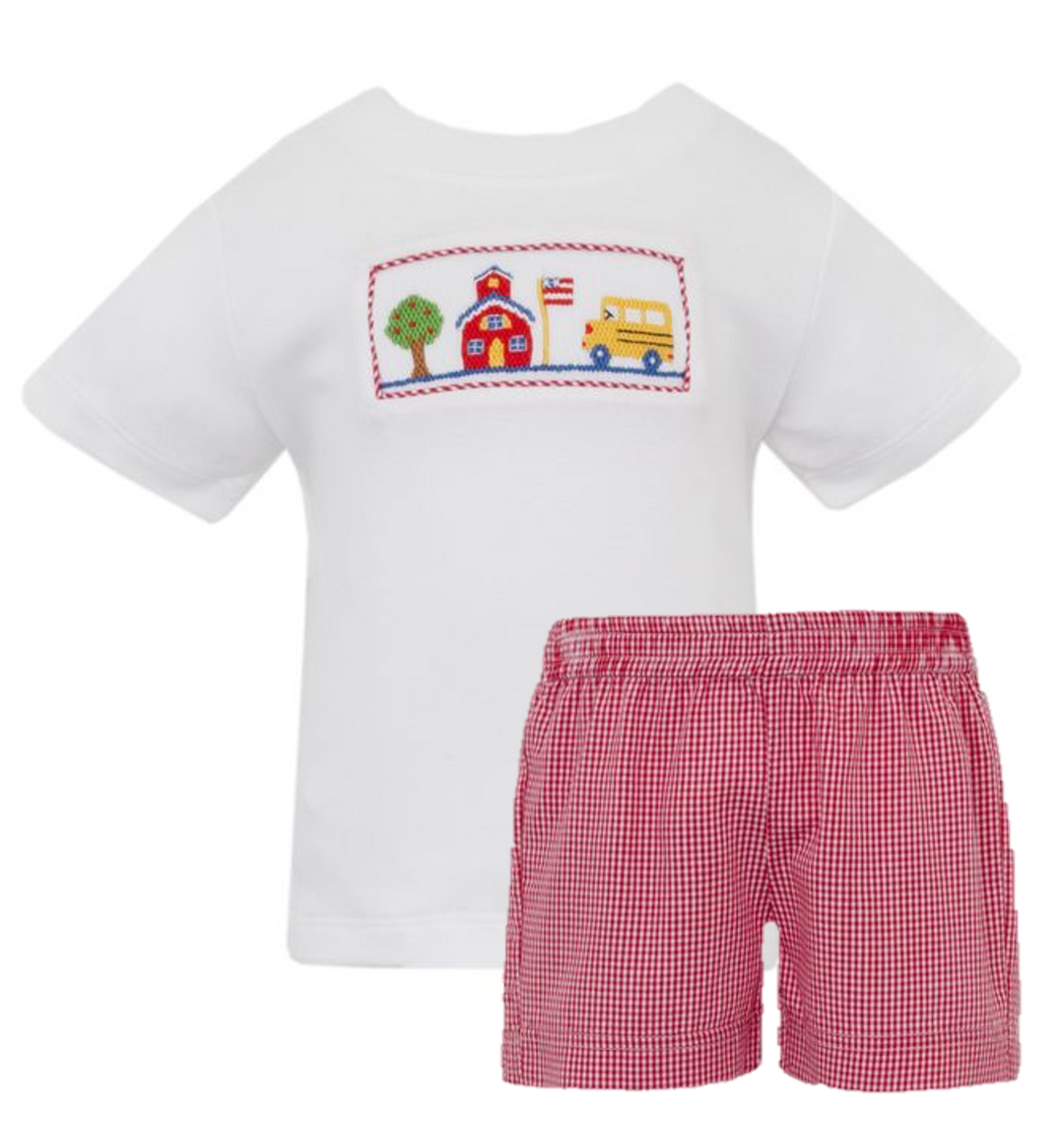 Petit Bebe Smocked School Set