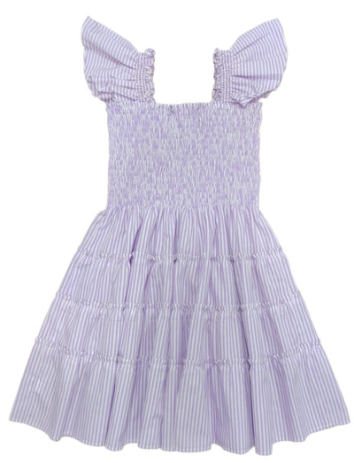 BE elizabeth Charlotte Dress | Lavender Stripe