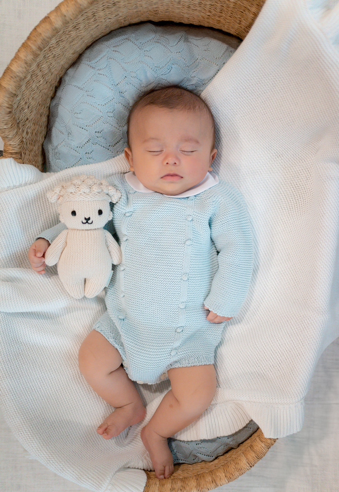 Vertical Dots Sweater Bubble | Light Blue