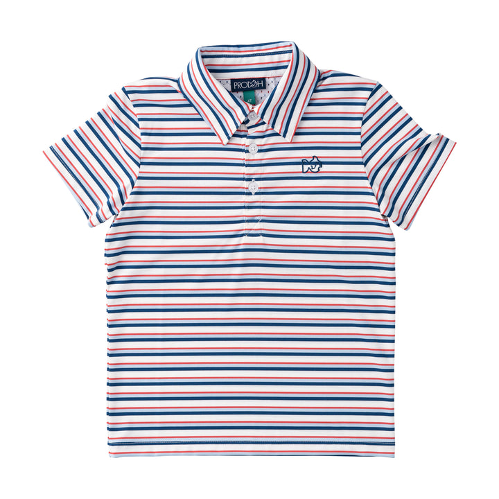 Pro Performance Polo | Patriotic Stripe