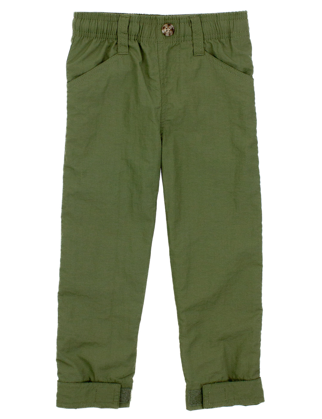 Green pants on a white background