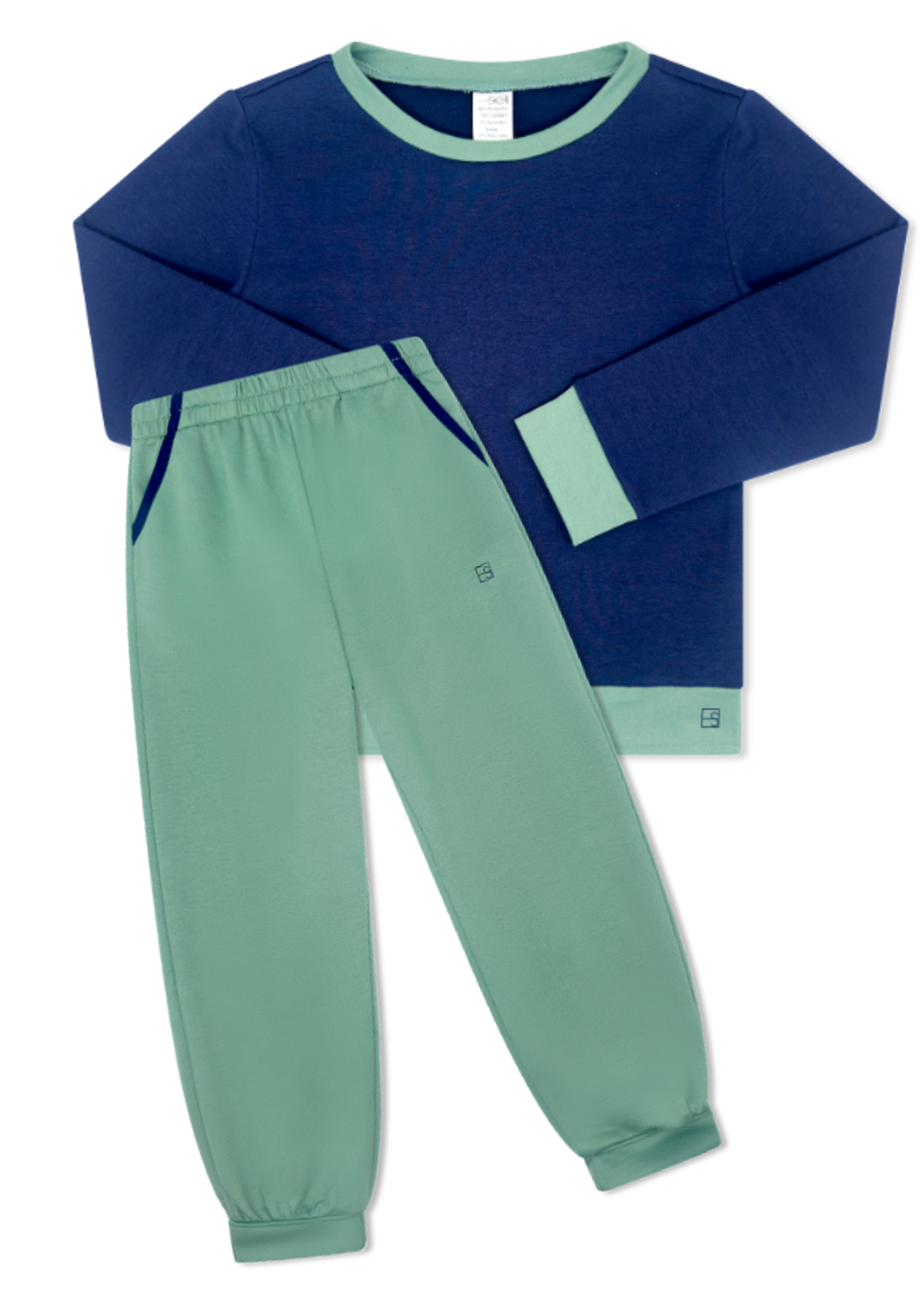 Rivers Jogger Set | Green &amp; Navy - PRE-SALE
