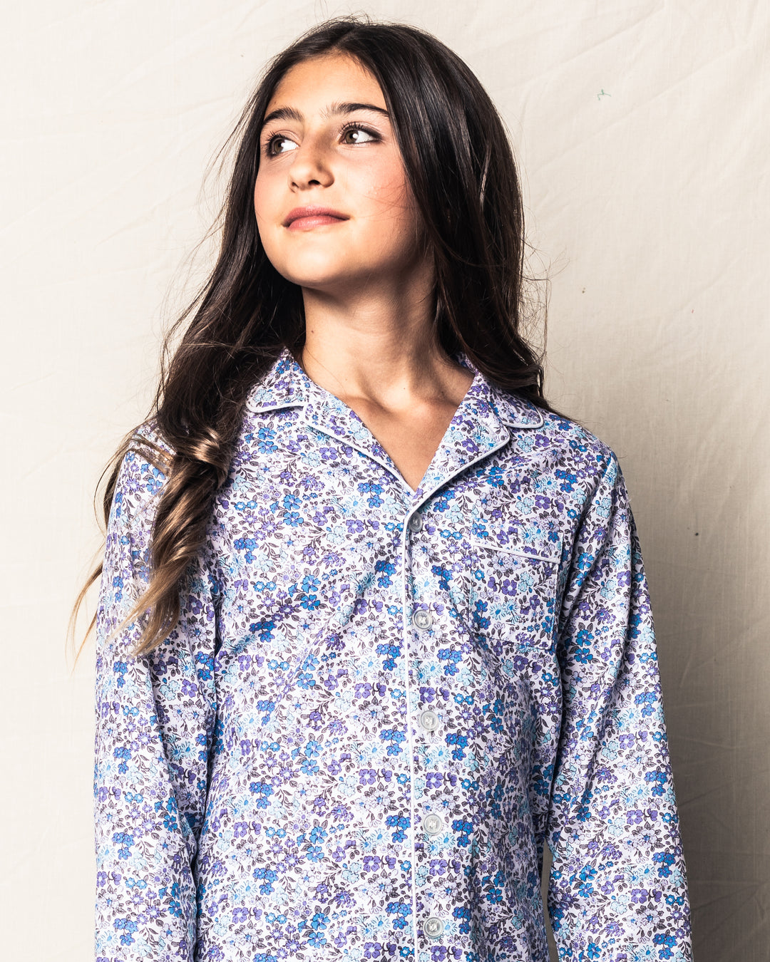 Petite Plume Twill Pajama Set | Fleur D'Azur
