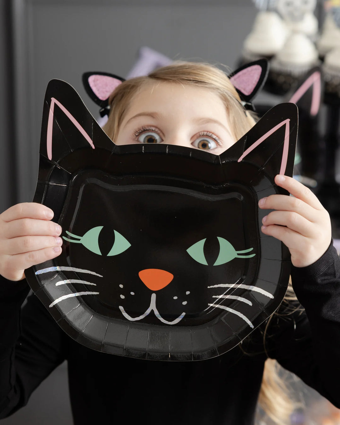 Spooky Cat Plates