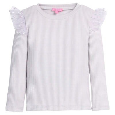 Bisby Sadie Top | Grey & Silver Sparkle Stars