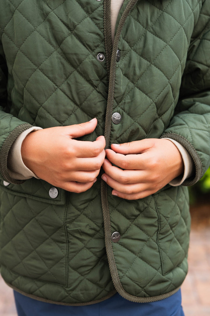 Derby Quilted Field Jacket | Green