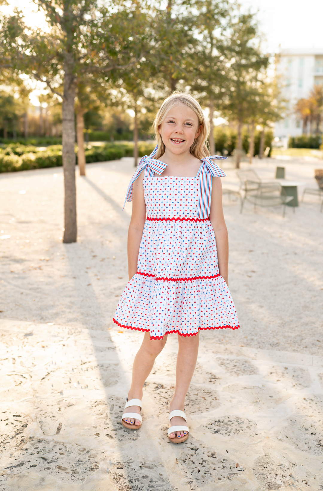 Mint Magnolia Charlotte Scalloped Dress | Dilworth Liberty Daises