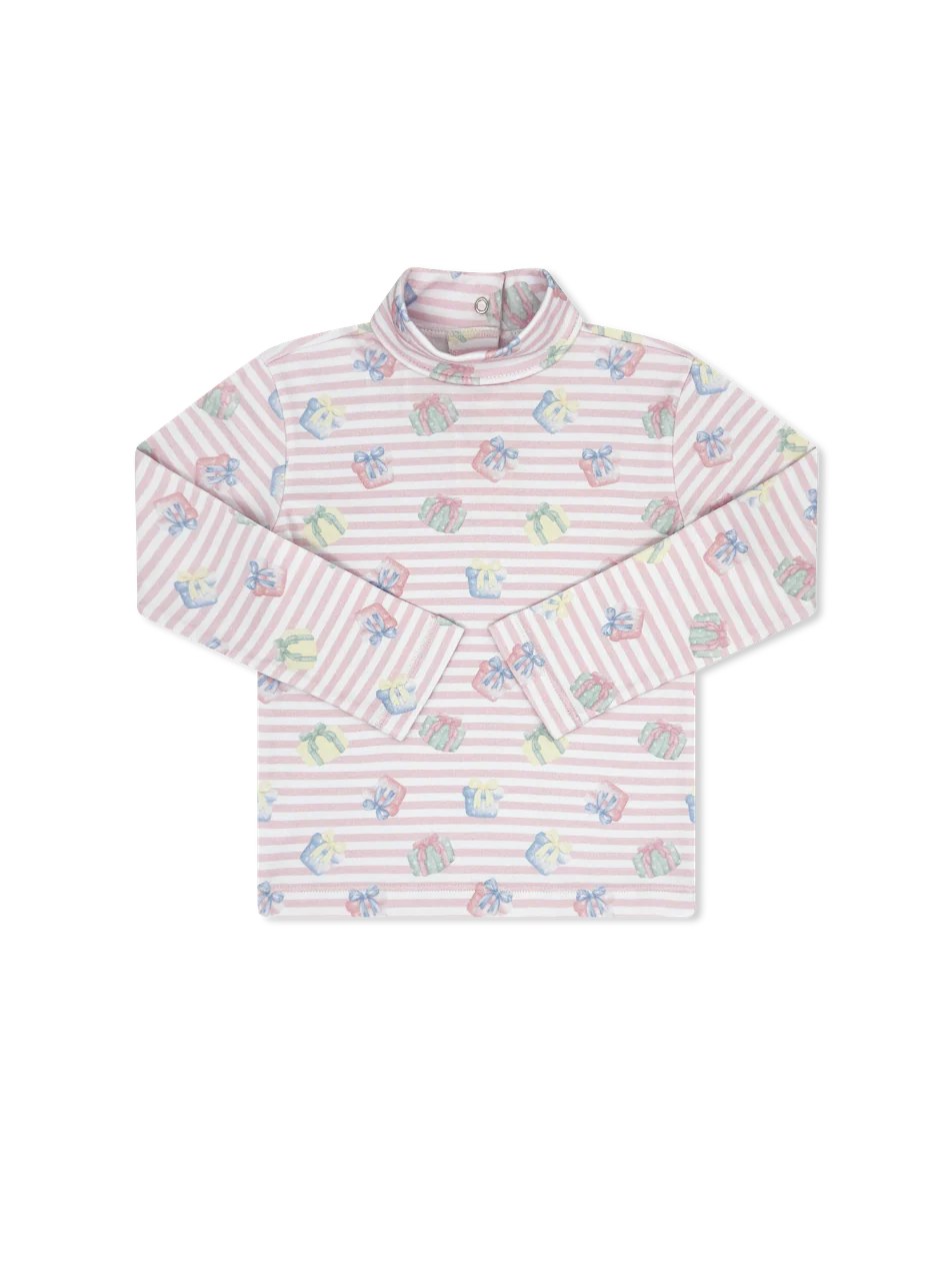 Lullaby Set Tiny Tot Turtleneck | Party Pink