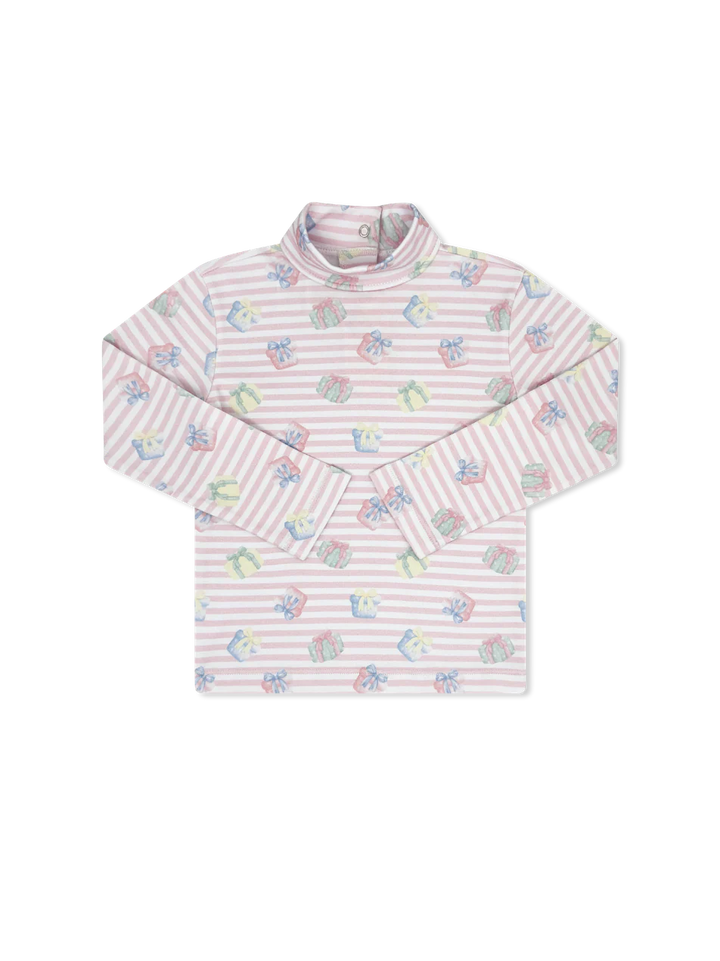 Lullaby Set Tiny Tot Turtleneck | Party Pink