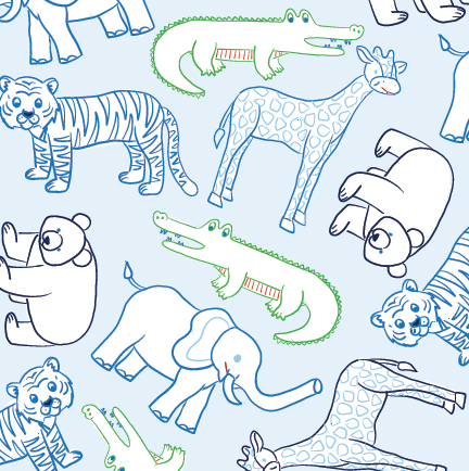 Lullaby Set Blue Zoo
