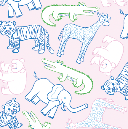 Lullaby Set Pink Zoo
