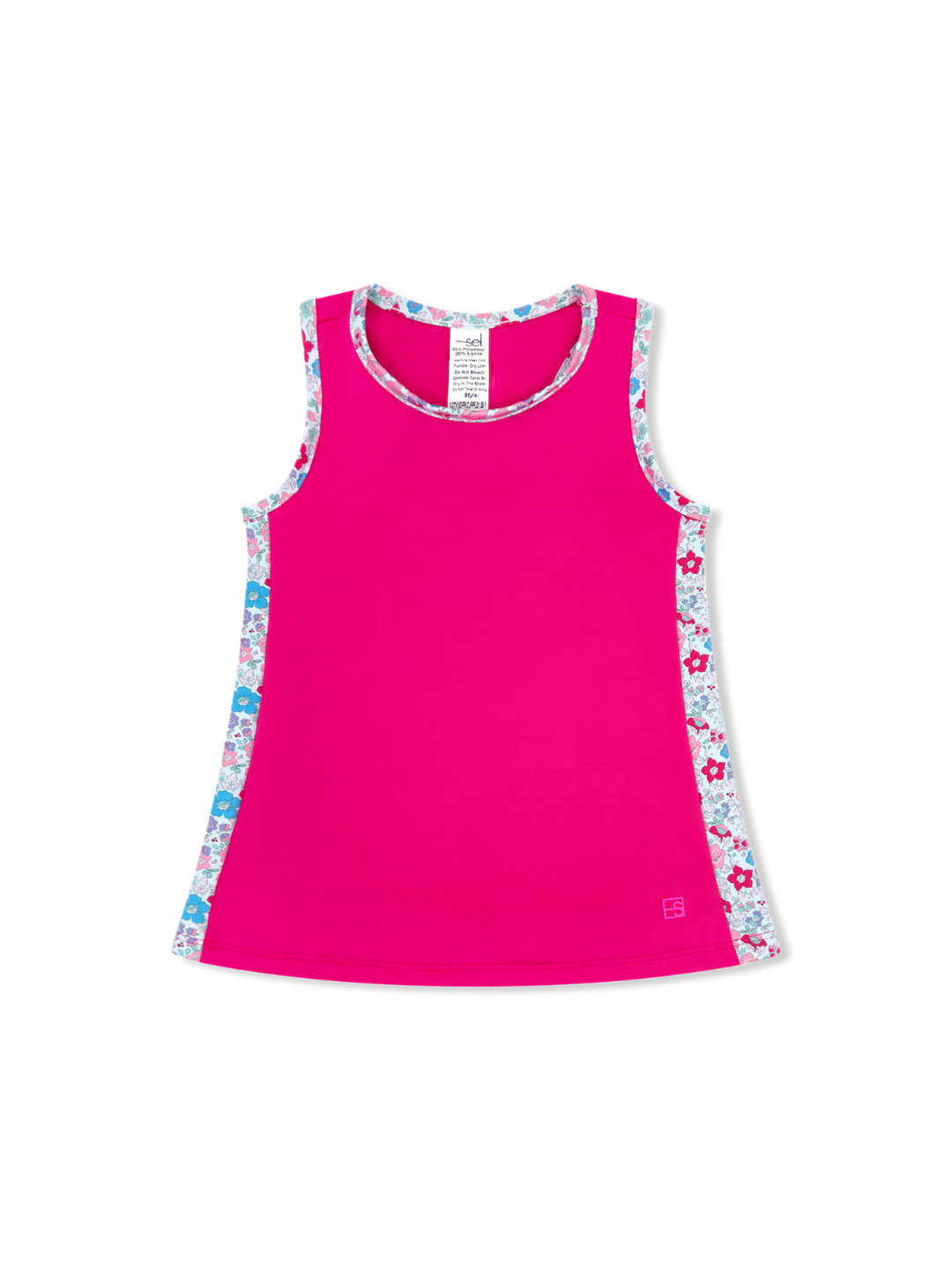 SET Athletics Nicole Tank | Power Pink & Bloomberry Floral