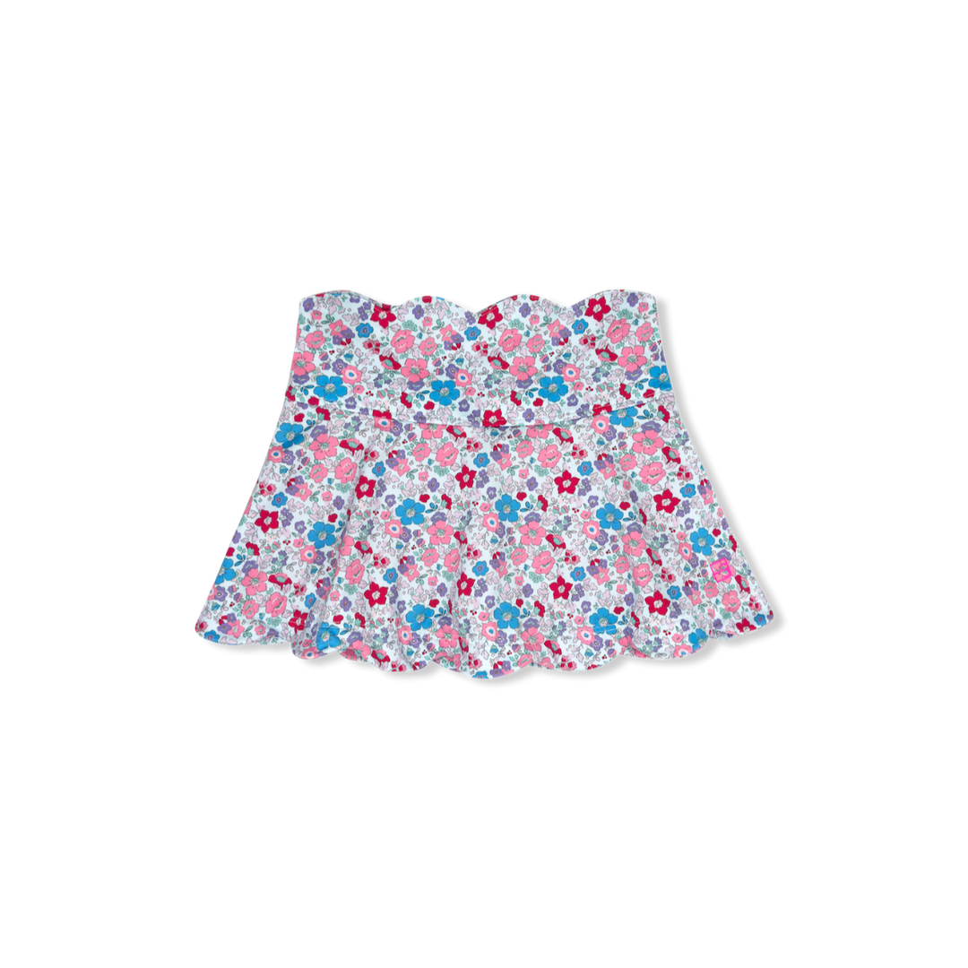 SET Athletics Zoe Scallop Skirt | Bloomberry Floral
