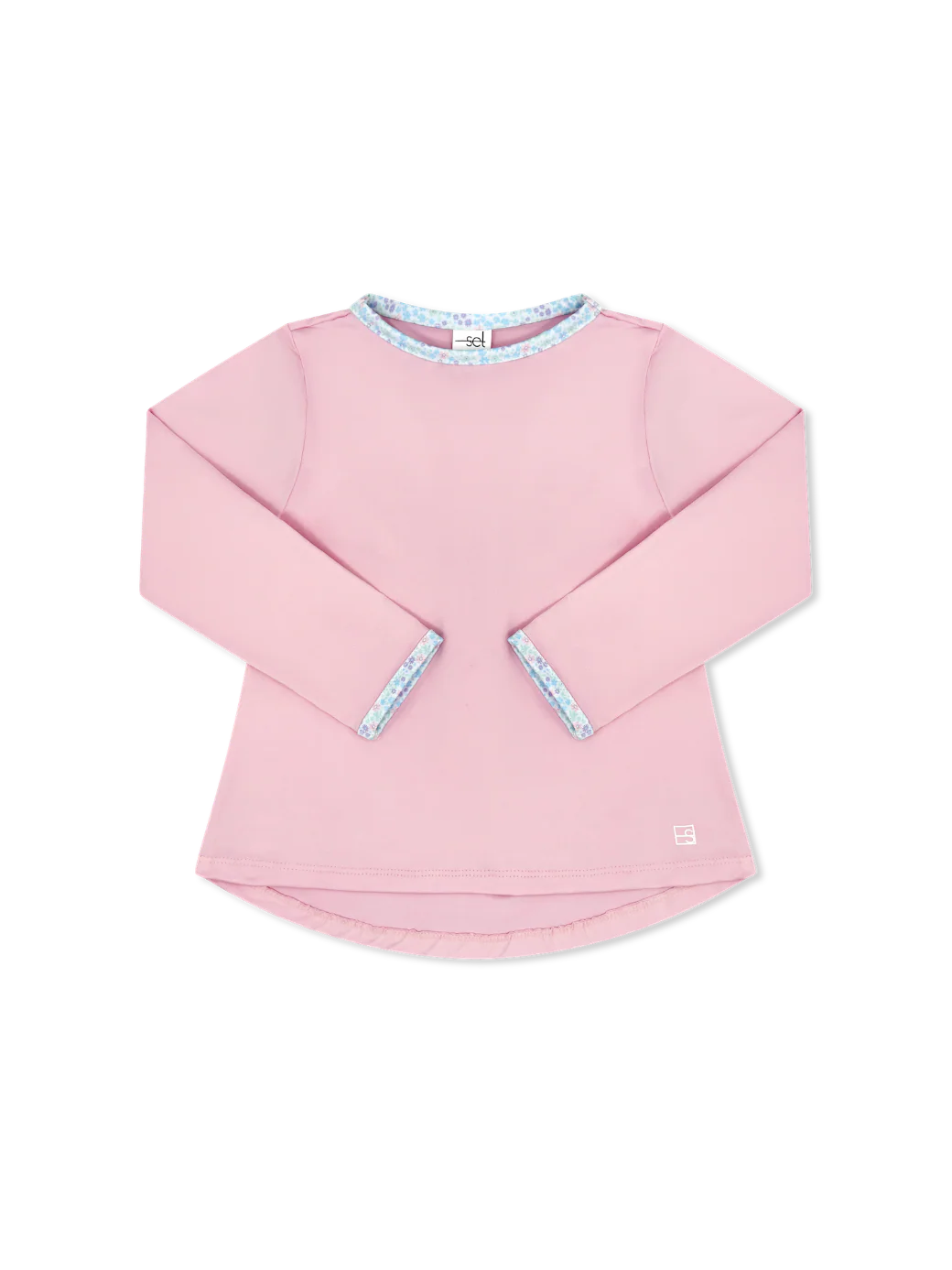 SET Athleisure Taylor Tee | Pink with Frosted Floral