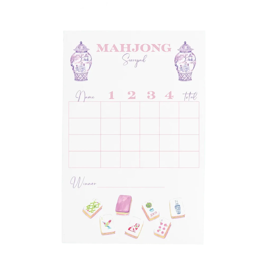 Mahjong Scorecard Notepad
