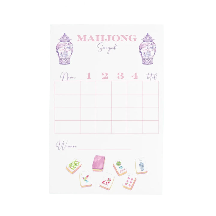 Mahjong Scorecard Notepad