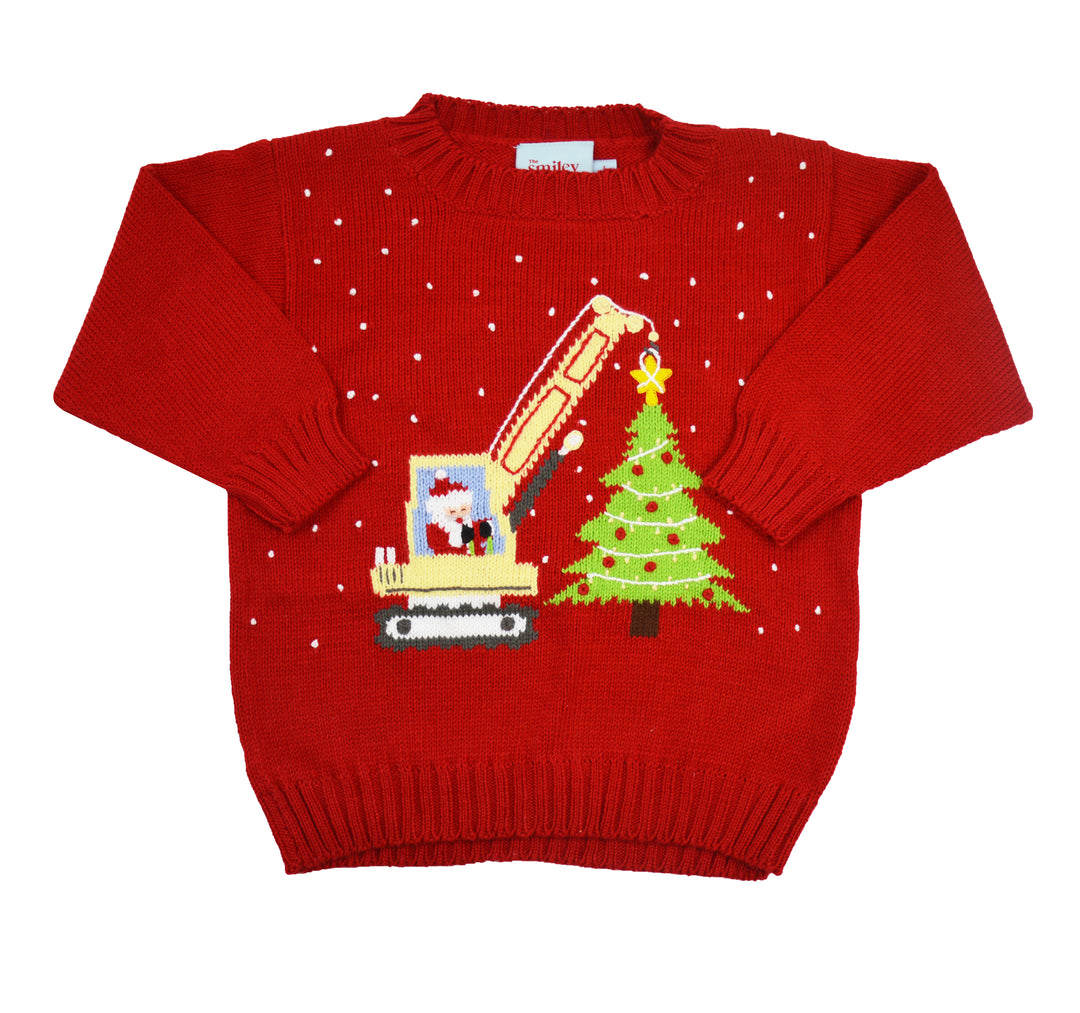 Construction Santa Sweater