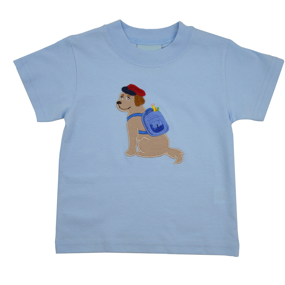 A light blue short-sleeve kids&
