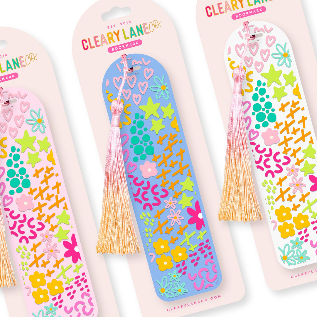 Acrylic Bookmark with Tassel | Garden