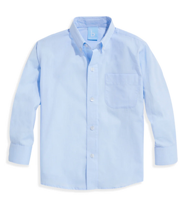 bella bliss Poplin Button-down Shirt | Blue