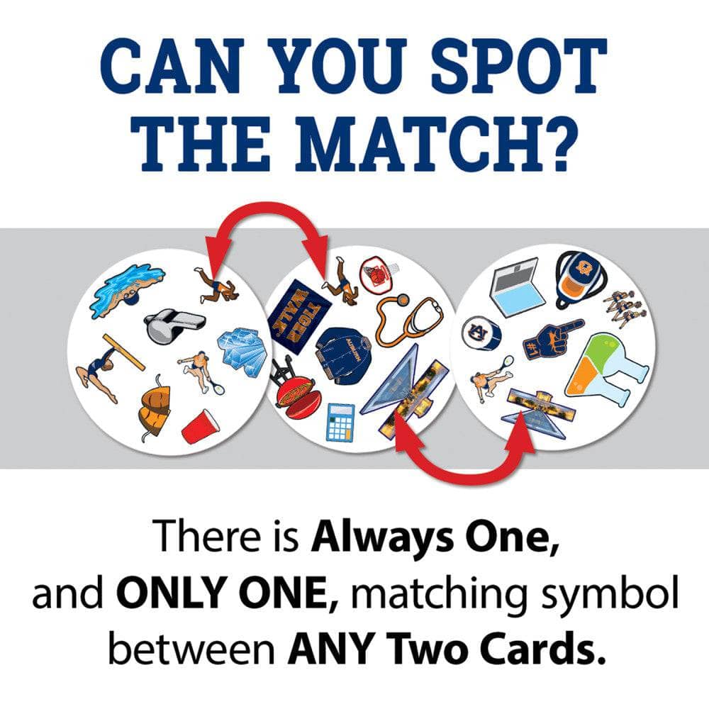 Spot It! Card Game | Auburn Tigers