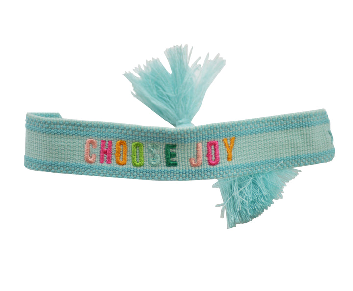 Embroidered Bracelet | Choose Joy