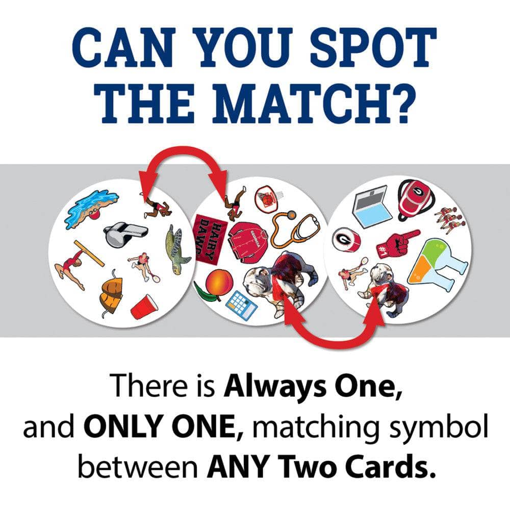 Spot It! Card Game | Georgia Bulldogs