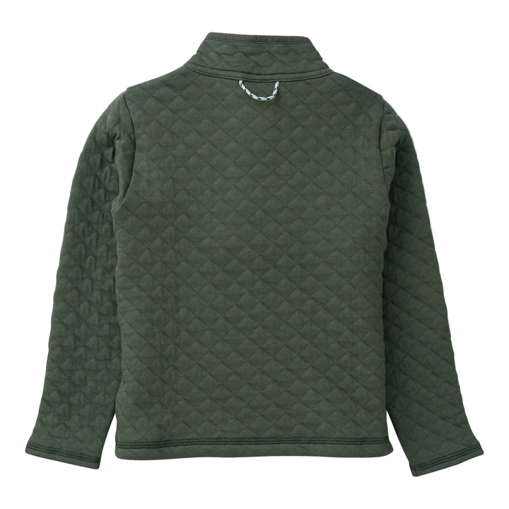 Quilted Zip Pull-over | Camping Green - PRE-SALE