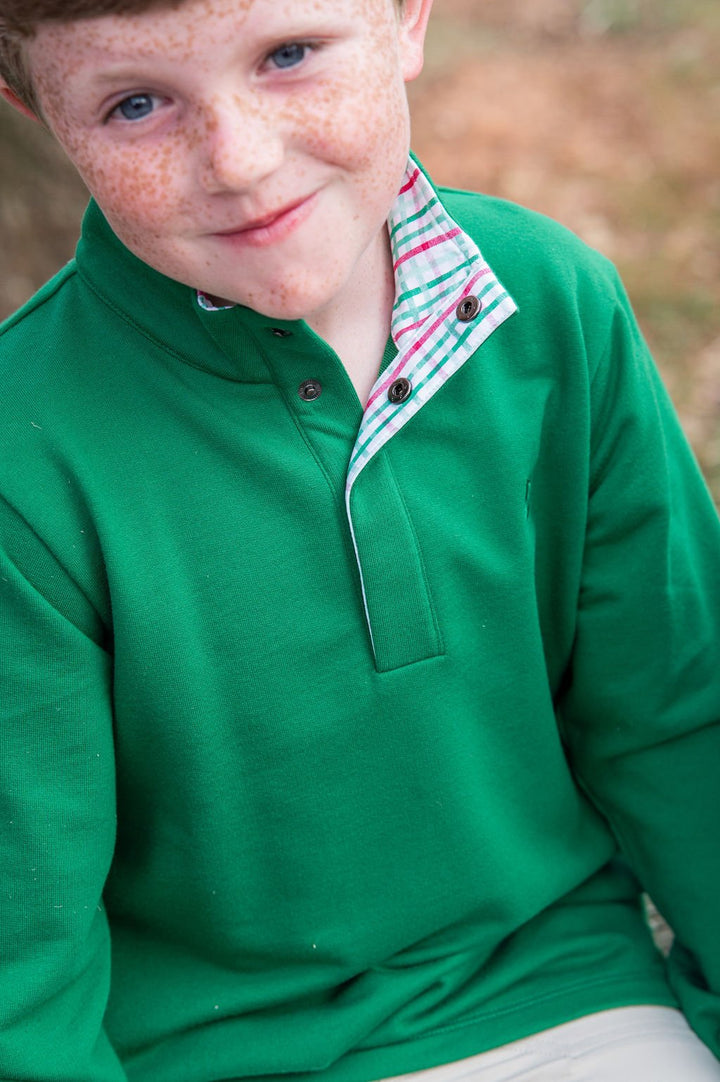 Sporty Snap Pull-over | Abundant Green - PRE-SALE
