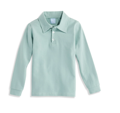 bella bliss Solid Jersey Polo | Alys Green