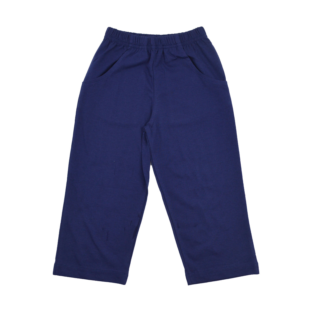 Luigi Knit Pocket Pants | Navy Blue