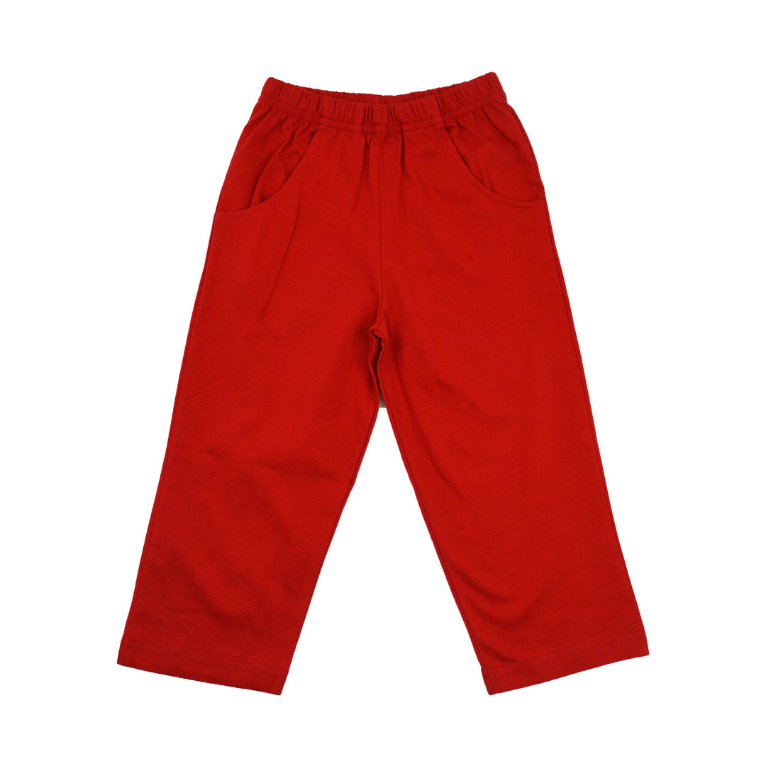 Luigi Knit Pocket Pants | Red