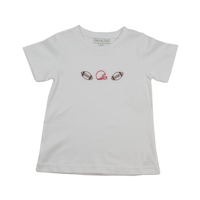 Percy & Tyne Embroidered Football Tee