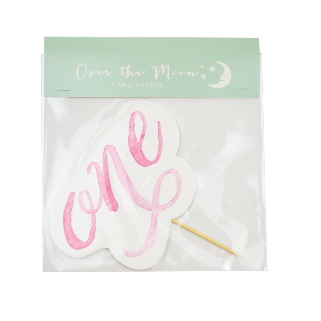 First Birthday Cake Topper | Pink