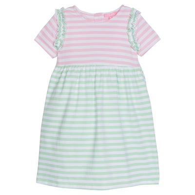 Bisby Helen Dress | Pink & Green Stripe Knit