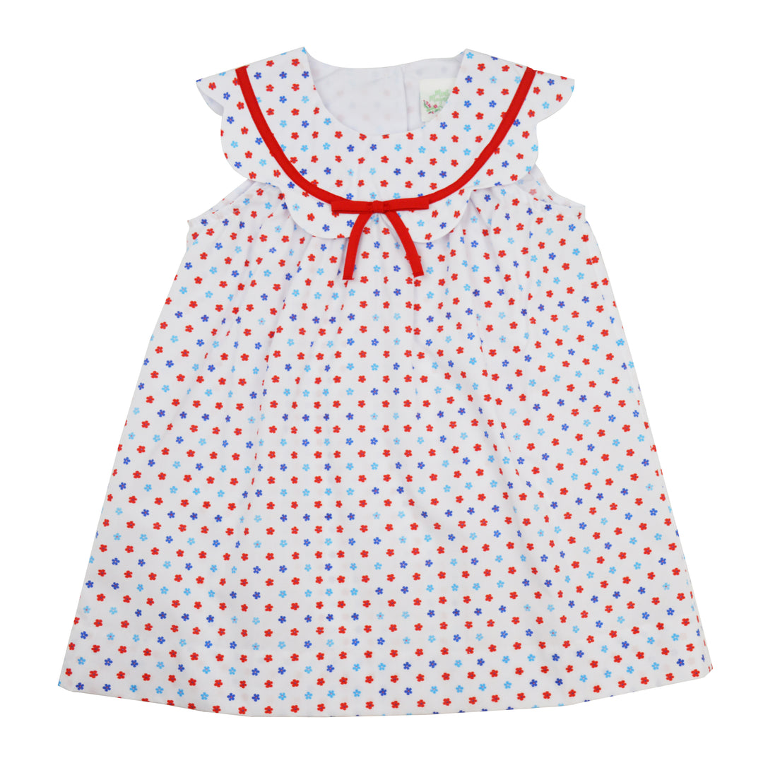 Mint Magnolia Charlotte Scalloped Dress | Dilworth Liberty Daises