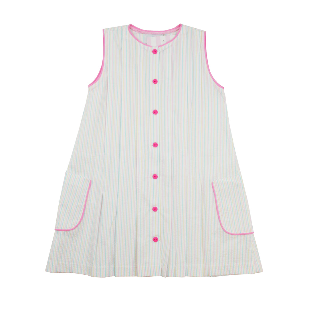 James & Lottie Reagan Dress | Spring Seersucker Stripe