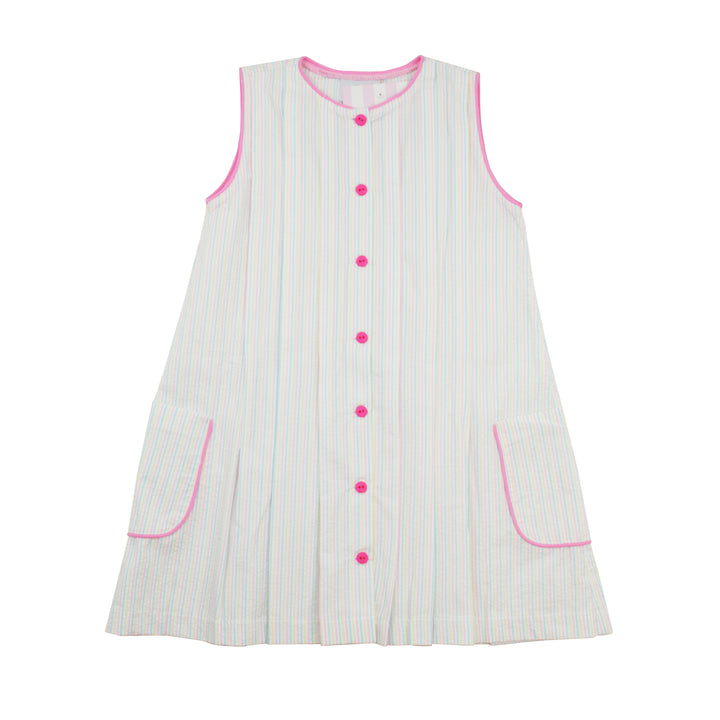 James & Lottie Reagan Dress | Spring Seersucker Stripe