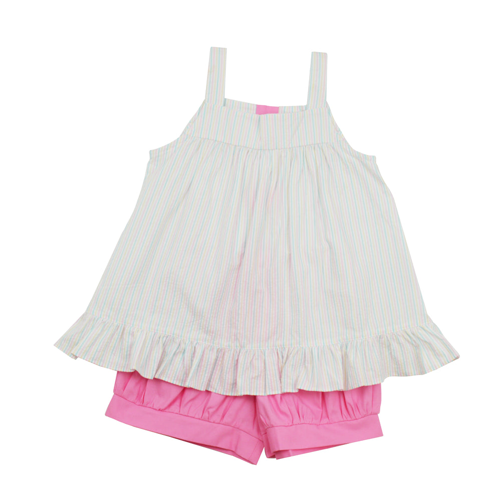 James & Lottie Maggie Set | Spring Seersucker Stripe