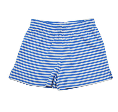 Luigi Knit Shorts | Blue Stripe